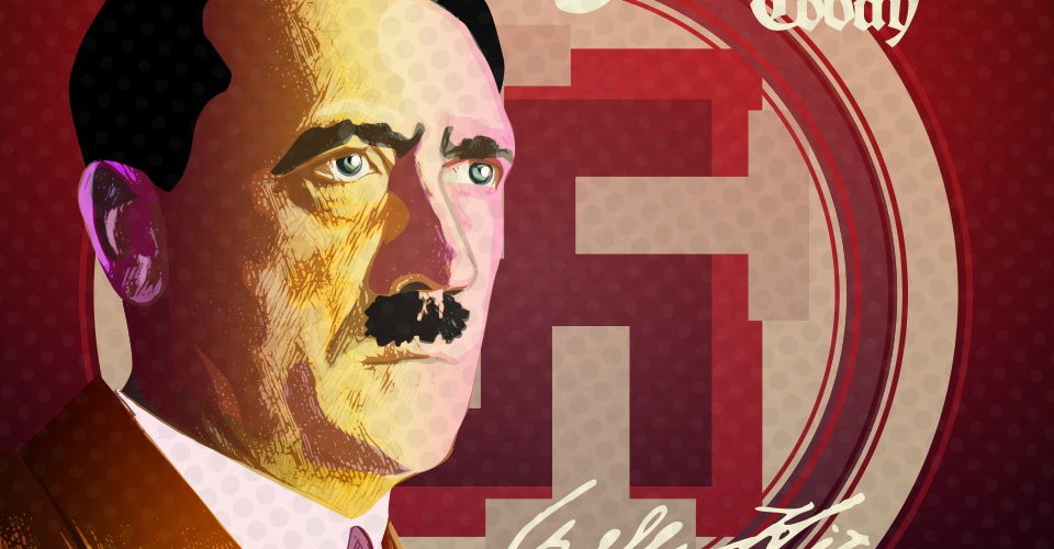 Genozidal Today – Adolf Hitler – 16 Points for Peace – WW2 – Pop Art Propaganda Vector Illustration by gfkDSGN