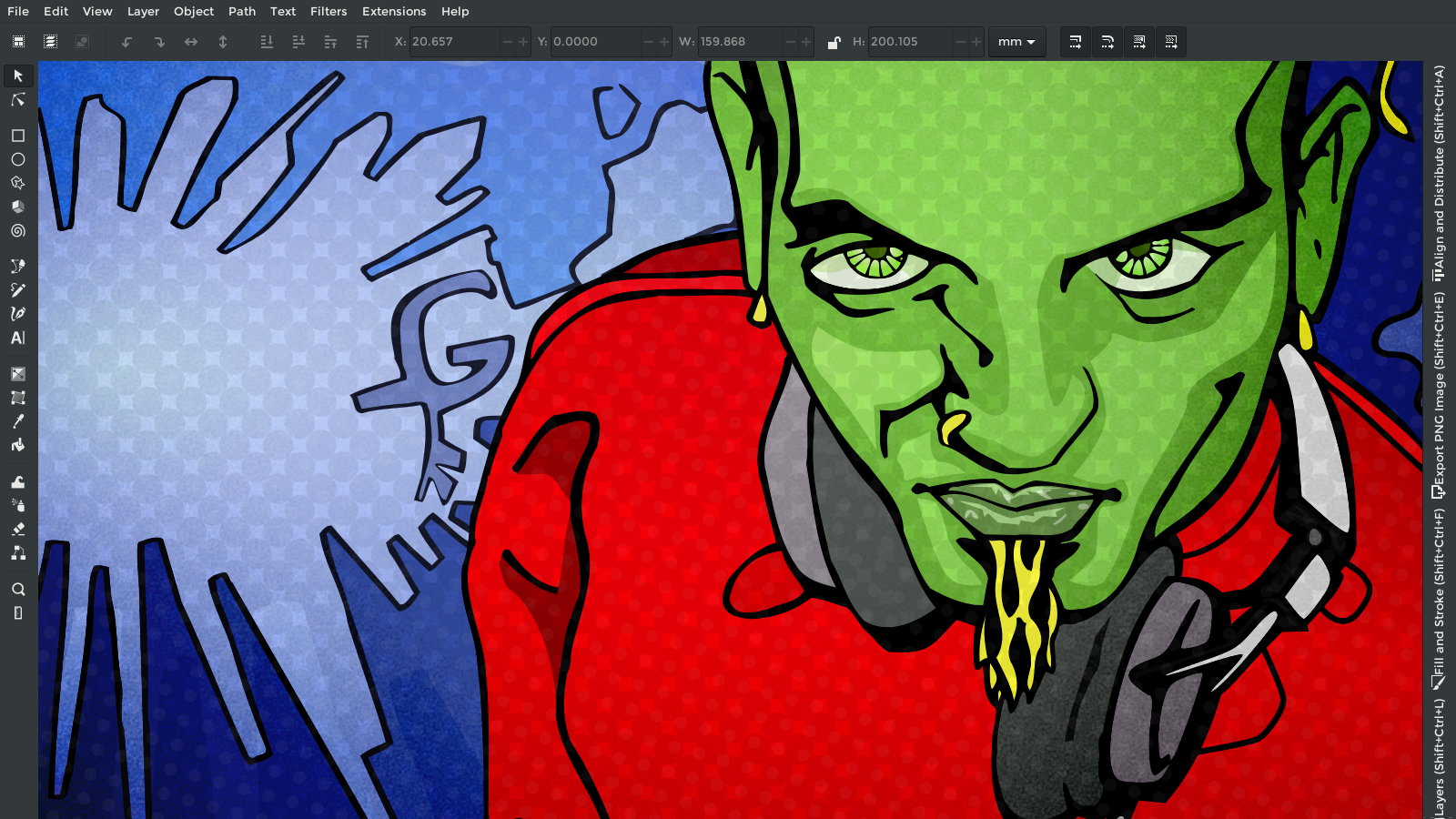 Sven Väth – Vector POP Art – Portrait Illustration – Spot color Detail Screenshot – House Hulk – Vector Illustration by gfkDSGN
