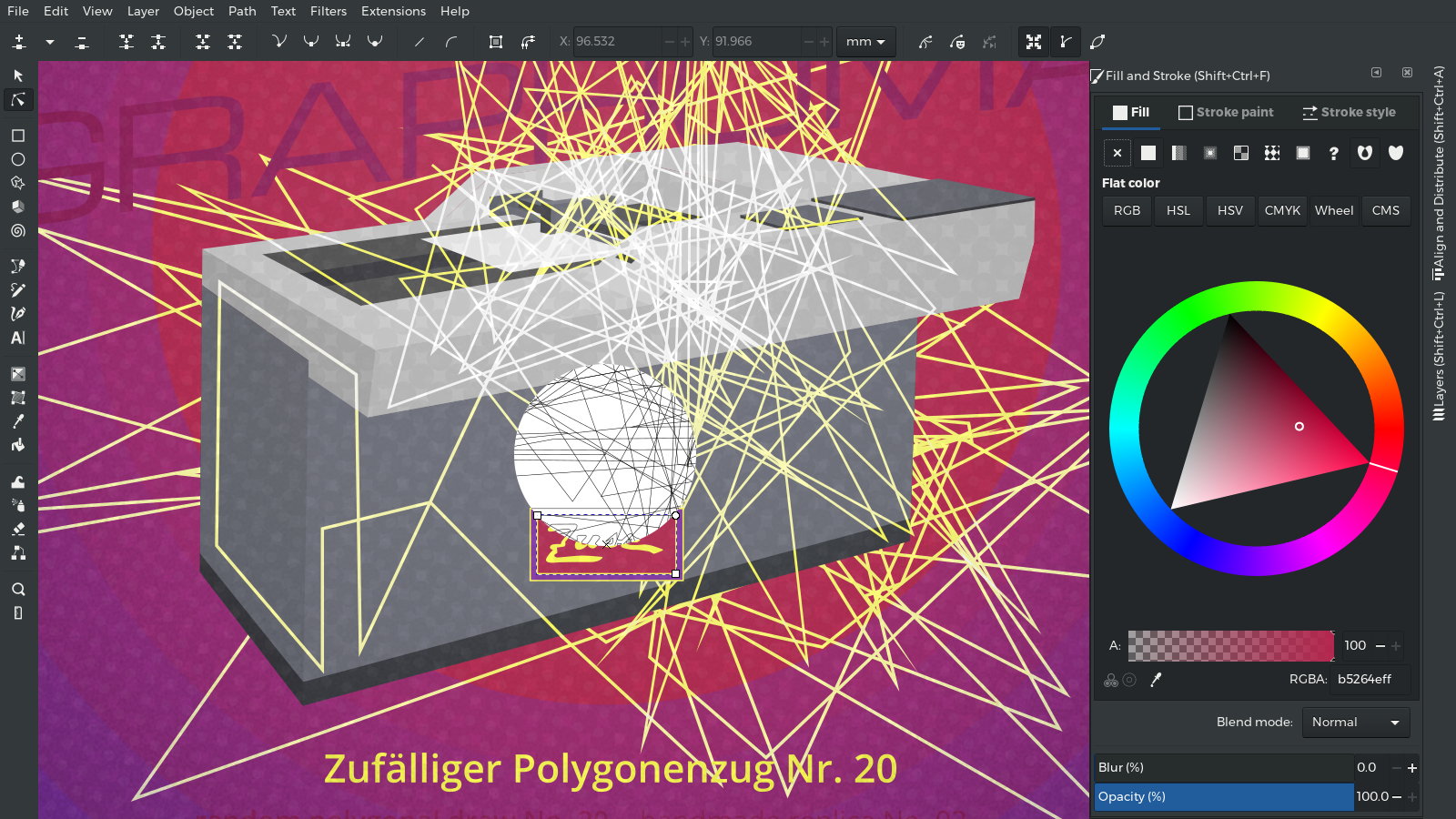 Z64 Screenshot ✅ First Plotter – Vector Computer-Art – Inkscape Bezier Details – X-ray Outlines – Illustration by gfkDSGN